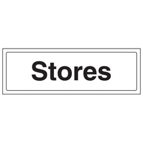 Stores - General Door / Wall Shop Sign - Rigid Plastic 300x100mm (x3)
