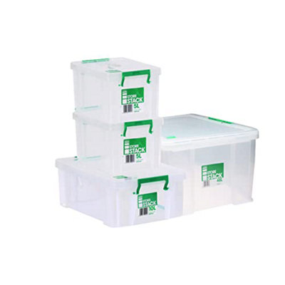 StoreStack Carry Box Set of Multiple Sizes (Pack of 3) RB01033