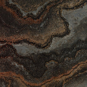 Stories Of Life Quartz Marble Black & Bronze Wallpaper 39659-4