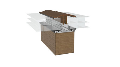 Storm 10-25mm 2M Rafter Supported Brown Bar PK4