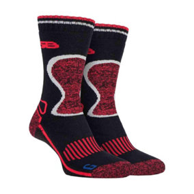 Storm Bloc - 2 Pairs Heavy Duty Thermal Wool Socks 6-8 A Black