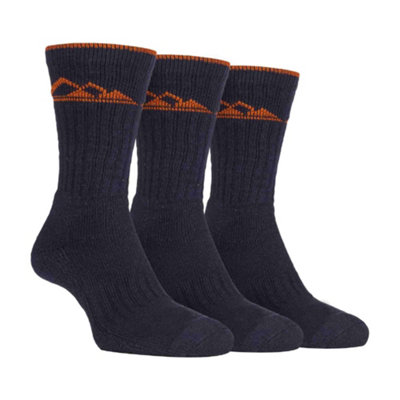 Storm Bloc - 3 Pairs Mens Heavy Duty Cushioned Socks 6-11 Grey