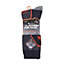 Storm Bloc - 4 Pairs Mens Cushioned Anti Blister Socks 6-11 Black