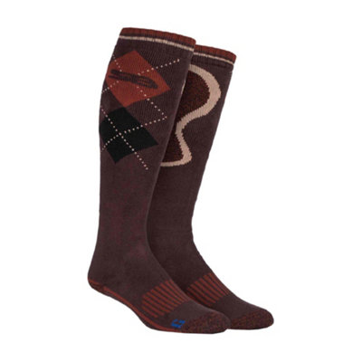 Storm Bloc - Mens Extra Long Wool Wellington Boot Socks 6-11 Brown