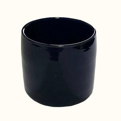 Storm Flowers Garden Midnight Blue Handmade Ceramic Plant Pot 8cm (W) x ...
