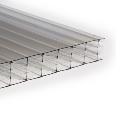 Storm Force 25mm Clear Multiwall Polycarbonate Roof Sheet 2000 x 2100 ...