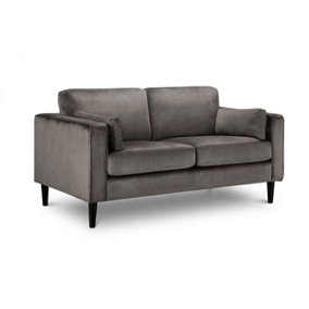 Storm Grey Velvet Sofa - 3 Seater