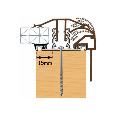 Storm Rafter Bar 2.0M Edge Trim Brown PK4