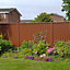 Storm Ready Maintenance Free 25 yr Guarantee ColourFence Extra Wide Metal Fence Panel Plain 1.8m 6ft h x 2.35m 7.7ft w Brown