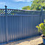 Storm Ready Maintenance Free 25 yr Guarantee ColourFence Extra Wide Metal Fence Panel Trellis 1.8m 6ft h x 2.35m 7.7ft w Blue
