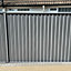 Storm Ready Maintenance Free 25yr Guarantee ColourFence Start End Metal Fence Panel Plain 1.8m 6ft h x 2.35m 7.7ft w Grey