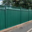 Storm Ready Maintenance Free 25yr Guarantee ColourFence Start End Metal Fence Panel Trellis 1.8m 6ft h x 2.35m 7.7ft w Green