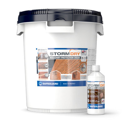 Stormdry Masonry Waterproofing Cream 20 Litres and Repointing Additive II