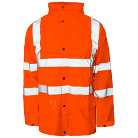 Stormflex Hi-Vis PU Jacket Breathable Orange-2XL