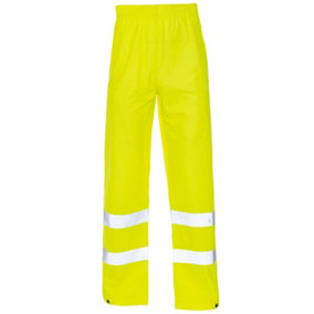 stormflexHi-Vis PU TROUSER Breathable ankle band yelll-L