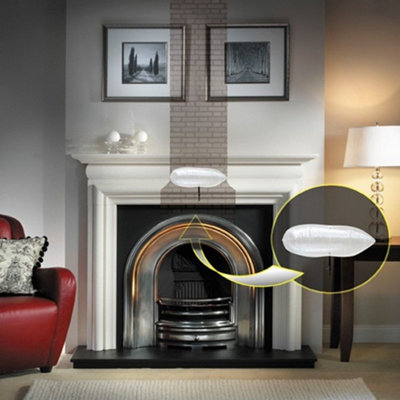 Stormguard Universal Chimney Draught Excluder for Chimney Sized 10-70cm (4"- 28")