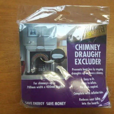 Stormguard Universal Chimney Draught Excluder for Chimney Sized 10-70cm (4"- 28")