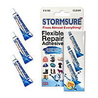 STORMSURE FLEXIBLE REPAIR ADHESIVE 3 X 5G CLEAR