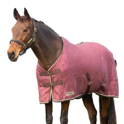 StormX Empra Standard-Neck Horse Show Rug Burgundy/Cream (6 0