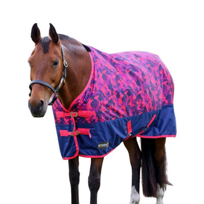 StormX Original DynaForce 100 Standard-Neck 100g Horse Turnout Rug Raspberry/Navy (5 9") Price Comparisons | Compare The Build
