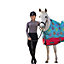 StormX Original Thelwell Collection All Rounder Standard-Neck 50g Horse Turnout Rug Aquarius/Rouge Pink/Teal (7 3")