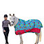 StormX Original Thelwell Collection All Rounder Standard-Neck 50g Horse Turnout Rug Aquarius/Rouge Pink/Teal (7 3")
