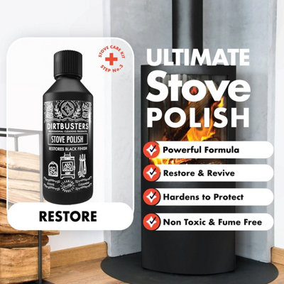 Stove Polish For Log Burners u0026 Grates. Stove Paint Alternative (250ml) |  DIY at Bu0026Q