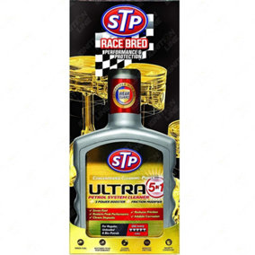 STP Ultra 5in1 PETROL Injector Fuel System Cleaner Treatment Power Booster 400ml