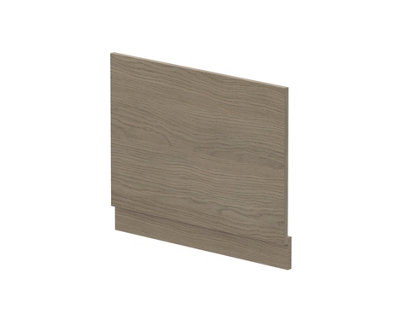 Straight Bath MFC End Panel & Plinth - 700mm - Woodgrain Solace Oak - Balterley