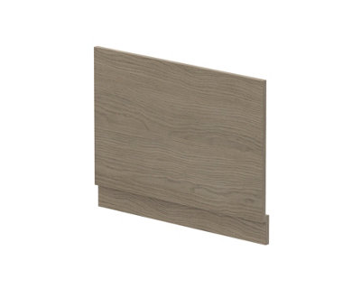 Straight Bath MFC End Panel & Plinth - 750mm - Woodgrain Solace Oak - Balterley