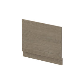 Straight Bath MFC End Panel & Plinth - 750mm - Woodgrain Solace Oak - Balterley