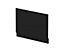 Straight Bath MFC End Panel & Plinth - 800mm - Woodgrain Charcoal Black - Balterley