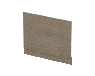 Straight Bath MFC End Panel & Plinth - 800mm - Woodgrain Solace Oak - Balterley