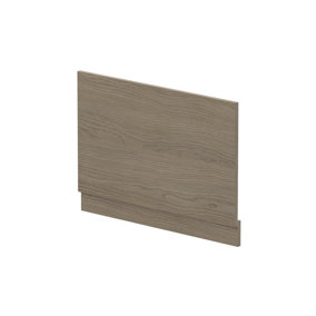 Straight Bath MFC End Panel & Plinth - 800mm - Woodgrain Solace Oak - Balterley