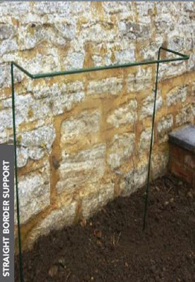 Straight Border Support Rust (Pack of 4) - L20 x W76.2 x H30 cm - Bare Metal/Ready to Rust