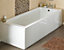 Straight MDF Bath End Panel & Plinth - 750mm - Gloss White - Balterley