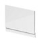 Straight MDF Bath End Panel & Plinth - 800mm - Gloss White - Balterley