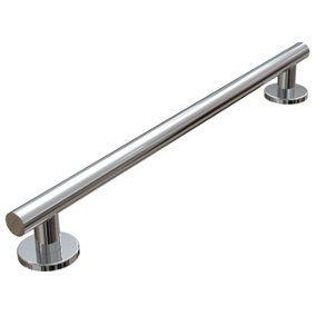 Straight Polished Stainless Steel Grab Rail - 24"/60cm