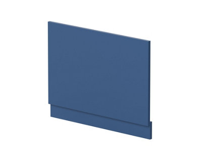 Straight Reversible Bath End Panel & Plinth - 750mm - Satin Blue - Balterley