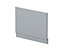 Straight Reversible Bath End Panel & Plinth - 750mm - Satin Grey - Balterley