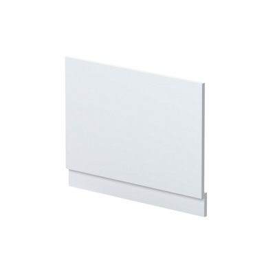 Straight Reversible Bath End Panel & Plinth - 750mm - Satin White ...