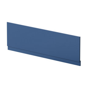 Straight Reversible Bath Front Panel & Plinth - 1800mm - Satin Blue - Balterley
