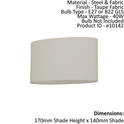 Straight oval lamp deals shades