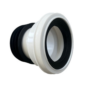 Straight WC Toilet Pan Connector 4'' (100mm/110mm) - Toilet Seal, Rigid Waste Pipe Connector Pan Connector. FREE DELIVERY
