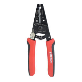 Straight Wire Stripper and Cutter Cutters 26 - 16 AWG 0.25mm - 0.80mm By Bergen