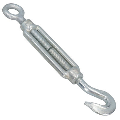 Straining Screw / Turnbuckle Hook to Eye Galvanised Rigging M16 DK64