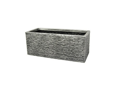 Strata 60cm Brick Effect Trough GN576-PEW-ST Grey Trough