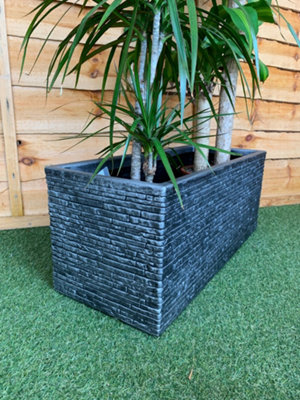 Strata 60cm Brick Effect Trough GN576-PEW-ST Grey Trough