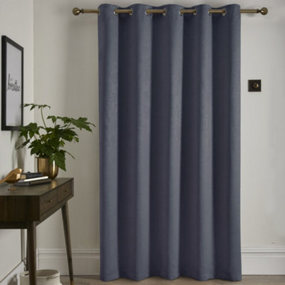 Strata Dim out woven Eyelet Single Panel Door Curtain
