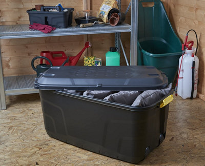 Strata Heavy Duty Storage Box with Wheels 145 Litre